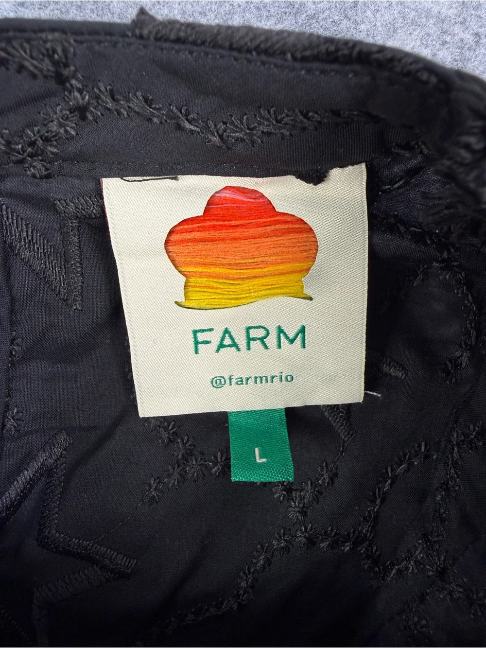 Farm Rio Black 3D Star Blouse - Picture 8 of 10